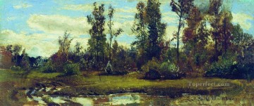 lago en el bosque paisaje clásico Ivan Ivanovich Pinturas al óleo